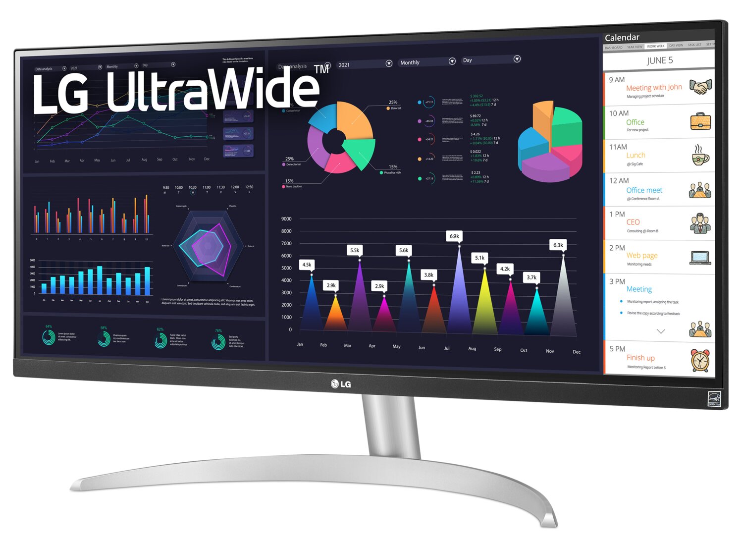 LG 29'' UltraWide™ Full HD HDR10 Monitor - 29WQ600-W | The Brick