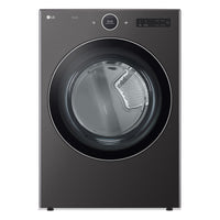 LG 7.4 Cu. Ft. Smart Electric Dryer with Steam - Black Steel - Stackable - DLEX6700B 