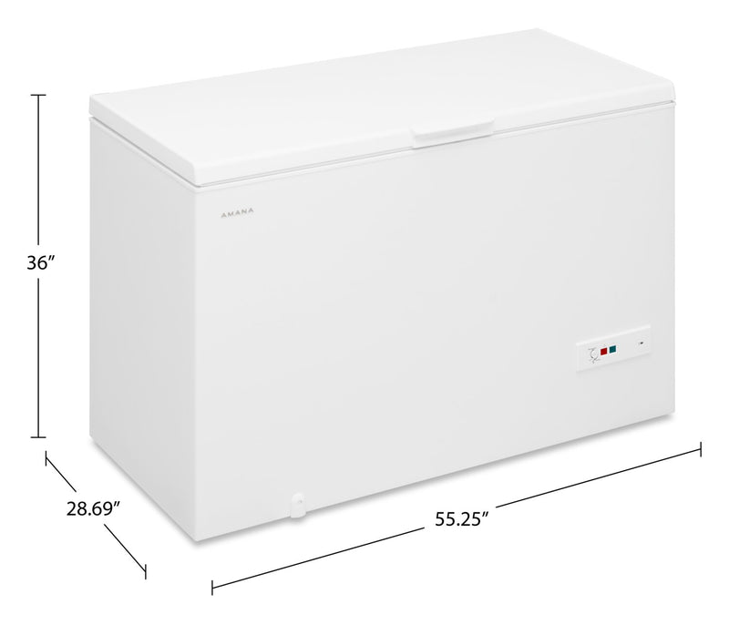 Amana 16 Cu. Ft. Convertible Chest Refrigerator-Freezer - AZC5216LW ...