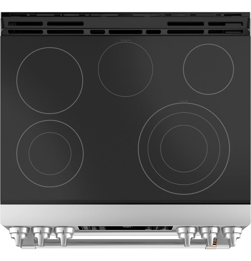 Cafe 6.7 Cu. Ft. Smart Electric Range with True European Convection ...