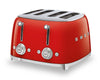 Smeg 4-Slice Long-Slot Toaster - TSF03RDUS