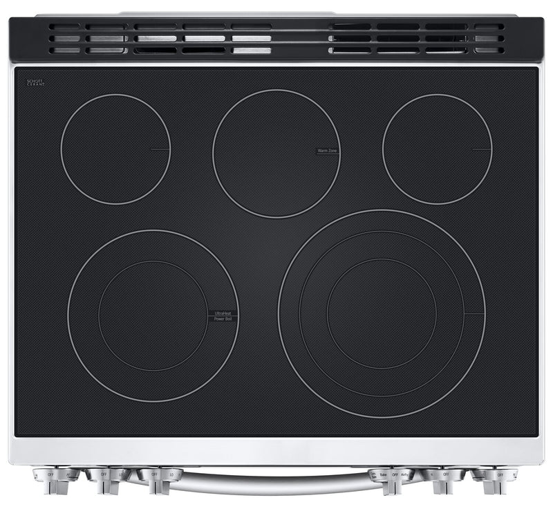 LG 6.3 Cu. Ft. Smart Electric Range with Air Fry and ProBake Convec ...